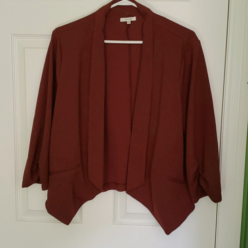 Burgundy blazer